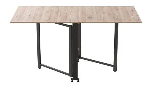 Стіл-книжка трансформер Оріон 2 Ferrum-decor 750x1520x730 Чорний метал ДСП Дуб Сан-Марино 16 мм (FRD-104584) - фото 3