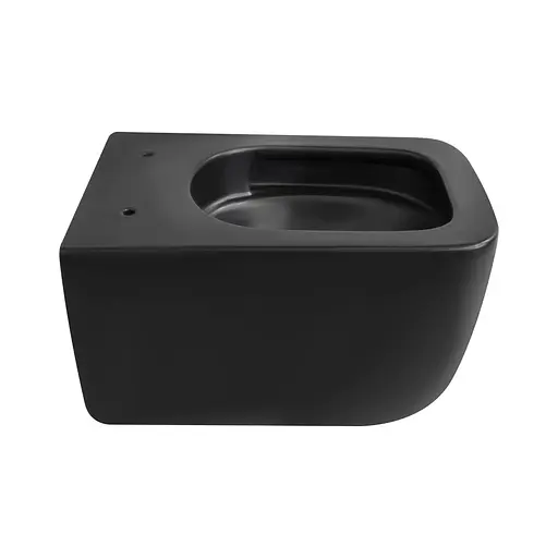 Унитаз подвесной Qtap Gemini безободковый с сиденьем Soft-close QT2533076EUQMB, Черный матовый - фото 8