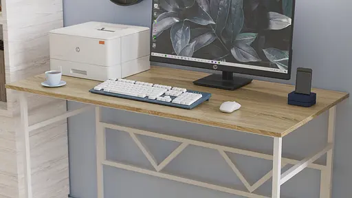 Компьютерный стол Ferrum-decor Райан 75x100x60 белый ДСП Дуб Сонома 16мм (FRD-101122) - фото 5