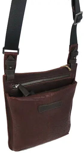 Кожаная мужская сумка Mykhail Ikhtyar 24х26х3 см sum0023013 - фото 6