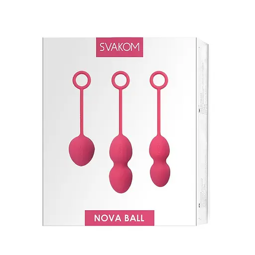 Набор вагинальных шариков со смещенным центром тяжести Svakom Nova Plum Red - фото 6