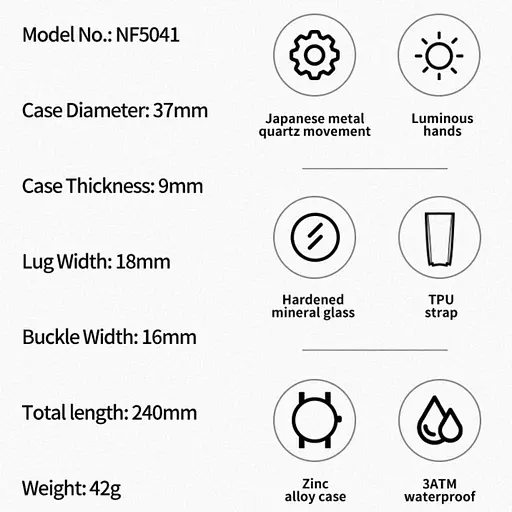 Годинник Naviforce Bagira Bordo - фото 11