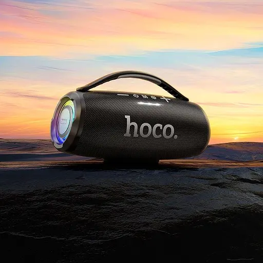 Портативна колонка Hoco HA4 mini Surge outdoor 2*15 W з підсвіткою - фото 4