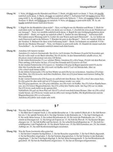 Lösungsschlüssel zum Lehr- und Ubungsbuch der deutschen Grammatik. Aktuell - фото 7