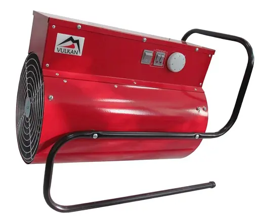 Електрична теплова гармата Vulkan 9,0 кВт, площа обігріву, червоний, підлоговий, 380 В (9000 ТП) - фото 2