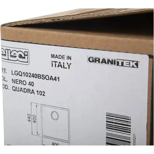 Кухонна мийка Elleci Q 102 Under TOP nero 40 - фото 9