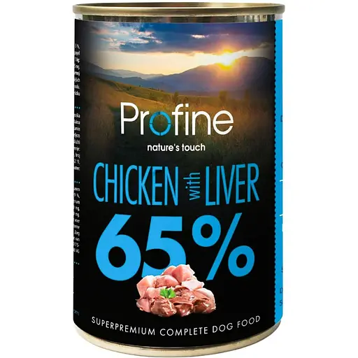 Вологий корм Profine Dog для собак з курятиною та печінкою 400 г - фото 1