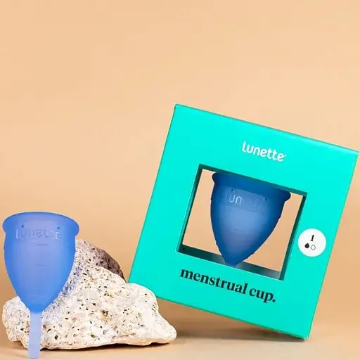 Менструальна чаша Womanizer x Lunette Model 1 (Blue) - фото 2