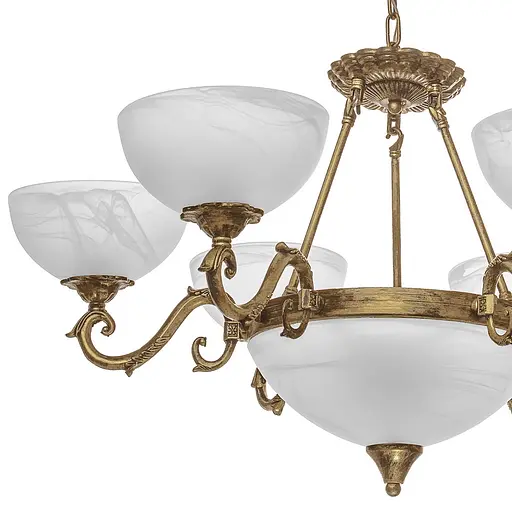 Люстра подвесная Brille классическая E27 60W BZ (BKL-493S/9) - фото 3