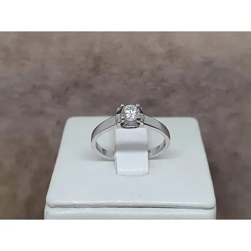 Срібне кільце Агні ГАЛА з фіанітом. 1108/1Р-CZ 16,5 - фото 4