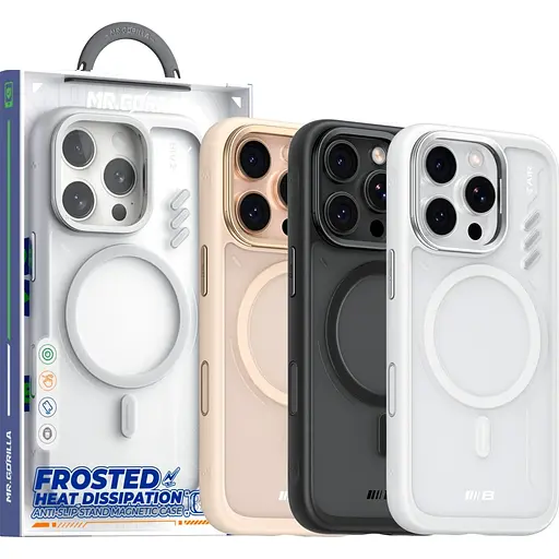 Чехол Blueo Frosted Heat Dissipation Case with MagSafe для Apple iPhone 16 Pro Max White (BL057-I16PMGR) [132551] - фото 4