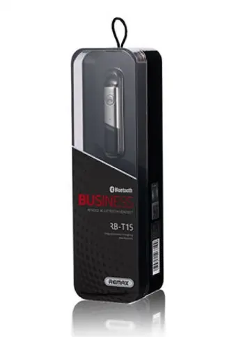 Бездротова Bluetooth-гарнітура Remax RB-T15 Black - фото 3
