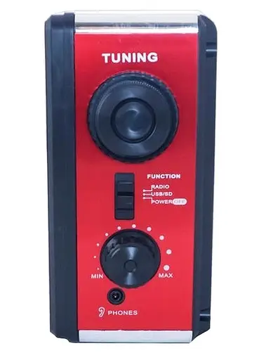 Радиоприемник Golon RX-006UAR радио MP3 USB MicroSD питание от сети батареек Красный - фото 7