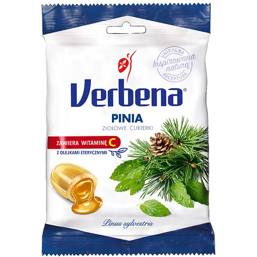 Леденцы Verbena с сосновой начинкой и витамином С 60 г