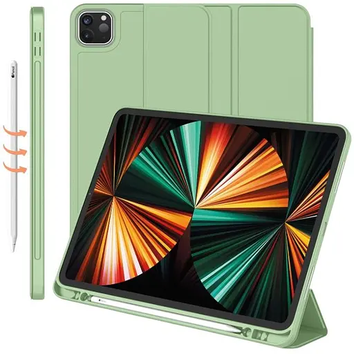 Чохол-книжка CDK для Apple iPad Pro 11" 3gen 2021 екокожа/силікон Smart Case cлот стилус (011190) light green