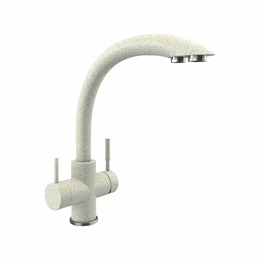 Смеситель для кухни под осмос Platinum 8203 HDF Топаз Белый - фото 1