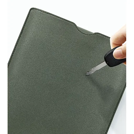 Чохол-конверт для ноутбука 12" Bubm Vertical Liner Bag Protective Sleeve екошкіра темно-синій - фото 4