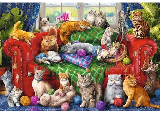 Пазл Trefl Кошенятка на дивані 1500 ел. (26198) - фото 2