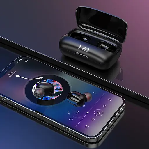 Бездротові навушники Bluetooth Borofone BE55 (Чорний) - фото 7