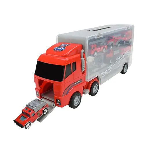 Дитячий трейлер з машинками АВТОПРОМ PS006-2, 6 машинок - фото 3