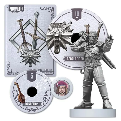 Настольная игра Geekach Games Unmatched: The Witcher - Коллекционный набор (Unmatched Witcher Bundle) (укр.) + уникальные промо! (GKCH0243) - фото 5