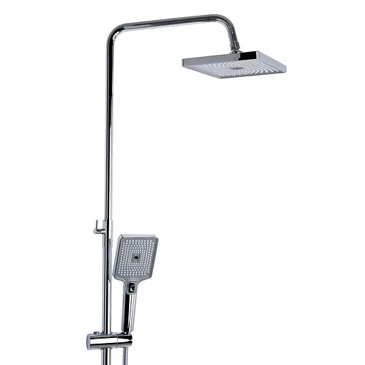 Душова система універсальна Qtap Aries на три споживача (з виливом) QTARI111CRM45560 Chrome, Хром - фото 5