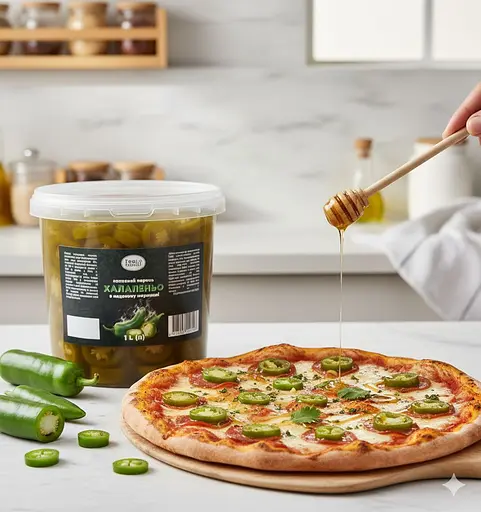 Перець Халапеньо копчений в медовому маринаді 1л. - фото 3