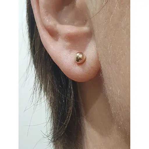 Золотые серьги-пуссеты Tango Шарики. 580079 - фото 2