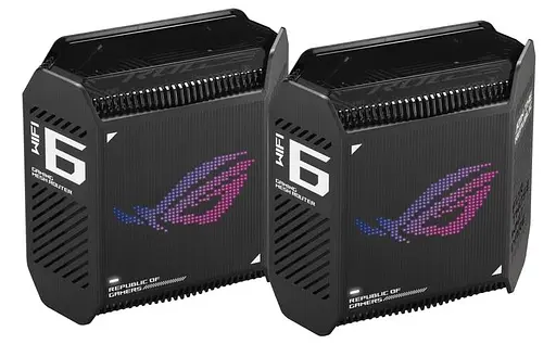 MESH-система ASUS mesh ROG Rapture GT6 AX10000 2Pcs Black 802.11ax (90IG07F0-MU9A20) - фото 1