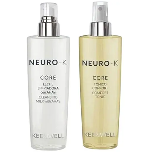 Набір для обличчя Keenwell Neuro-K Core: очищуюче молочко-емульсія + комфорт-тонік