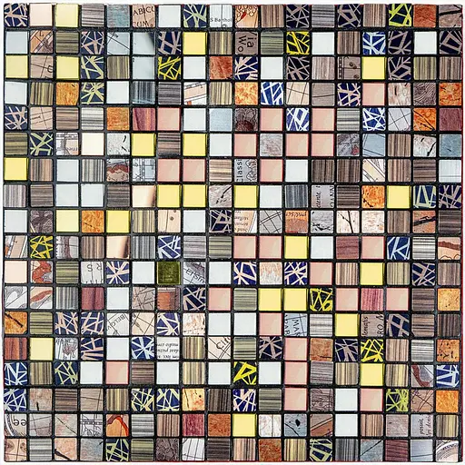 Самоклеящаяся алюминиевая плитка 300x300x3 мм Цветной квадратик SW-00001925 - фото 1