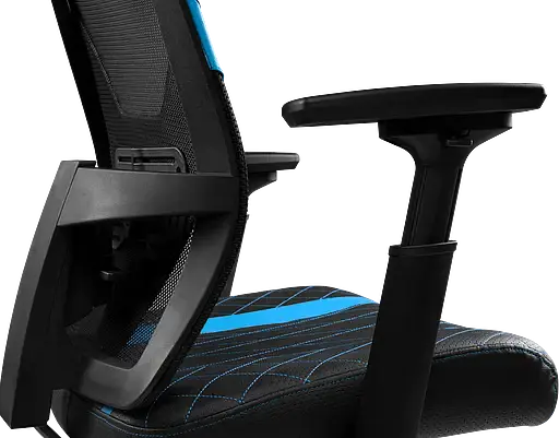 Геймерское кресло GT Racer черное с синим (X-6674 Black/Blue) - фото 11