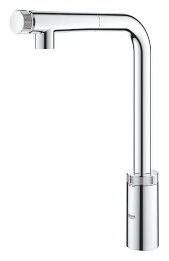 Змішувач для мийки Grohe Minta SmartControl з висувним аератором Хром 30412 - фото 4