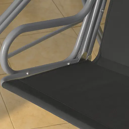 Гойдалка Leobro з подушками на 3 особи Relax Black - фото 2