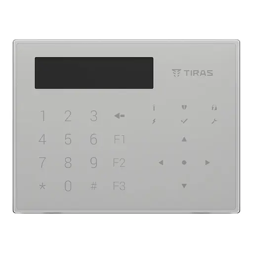 Клавіатура Tiras K-GLCD+ White з OLED-дисплеєм та зчитувачем NFC/Mifare (21-00151) - фото 3