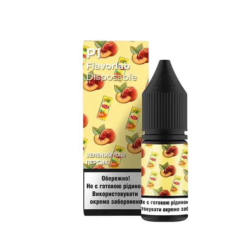 Набор компонентов для самозамеса солевой заправки Flavorlab P1 10 мл Green Tea Peach Зеленый чай персик, 0-50 мг (17918)