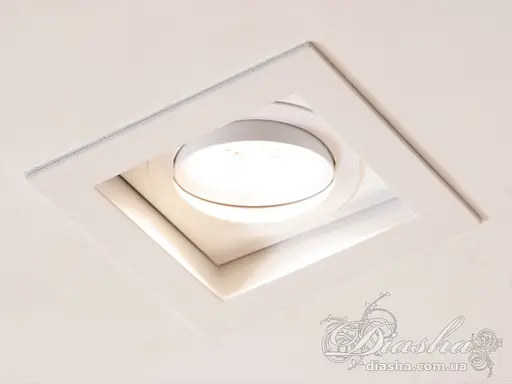 Неймовірно вишуканий, врізний квадратний поворотний точковий світиль. - фото 3