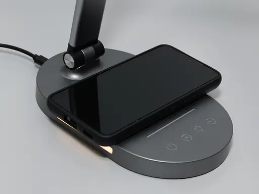 Розкладна світлодіодна настільна лампа з безпровідною зарядкою, 14 Вт - фото 3