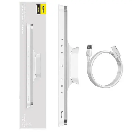 Настольная лампа Baseus Magnetic Stepless Dimming Charging Desk Lamp Pro (DGXC-0) White - фото 4
