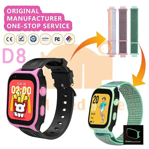 Детские смарт-часы Lemfo D8M 4G розовый - фото 9