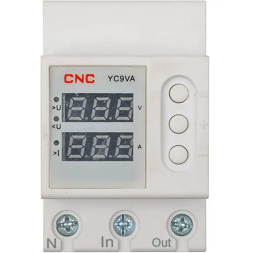 Реле контроля напряжения и тока CNC YC9VA-63A
