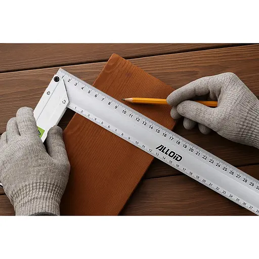 Угольник строительный Alloid алюминиевый с уровнем 350 мм (AS-3483350) - фото 5