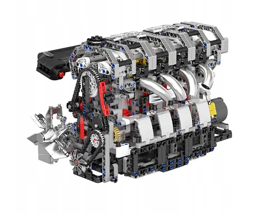 Конструктор двигун Mould King Technic L4 чотирициліндровий бензиновий L4 для дітей та дорослих  1897 деталей - фото 5