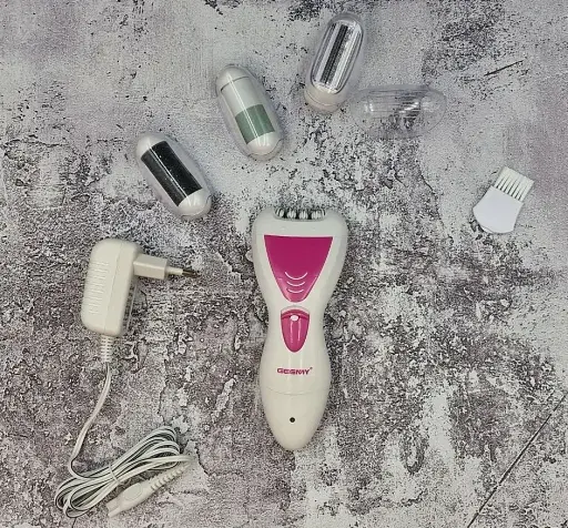 Водонепроникний жіночий епілятор Geemy GM-7006 4 в 1 - для сухого та вологого використання - фото 5