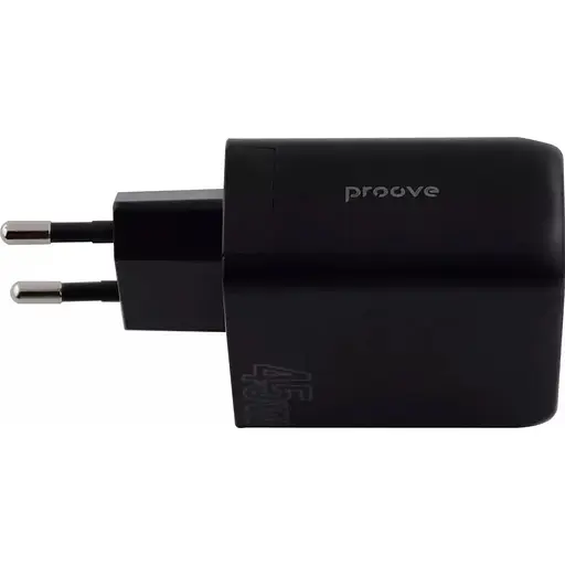 Мережевий зарядний пристрій Proove Silicone Power 45W USB-C/USB-A Black (WCSP45110001) [130270] - фото 2
