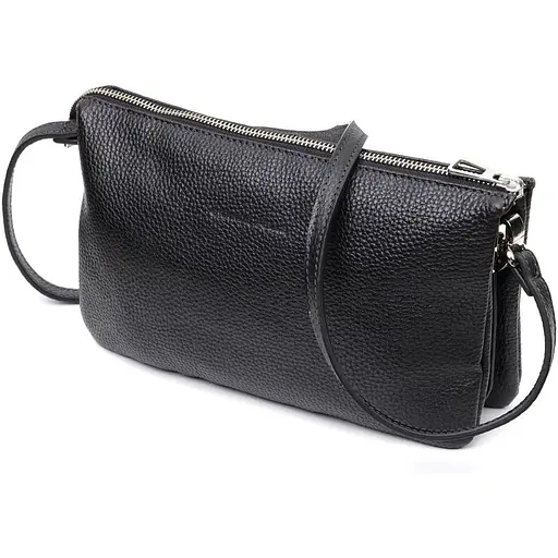 Кожаная женская сумка Grande Pelle 26х15.5х3 см sum0023606 - фото 1