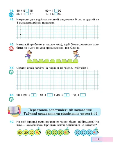 Математика. Навчальний посібник для 2 класу закладів загальної середньої освіти. Частина 1 - фото 12