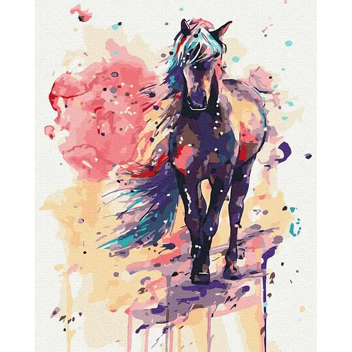 Картина за номерами Фантастичний кінь Brushme 40x50 см кольоровий 000277646 - фото 1