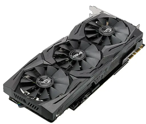 Видеокарта ASUS GTX 1080Ti 11Gb Strix (ROG-STRIX-GTX1080TI-11G-GAMING) (GDDR5X, 352 bit, PCI-E 3.0 x16) Б/у - фото 3
