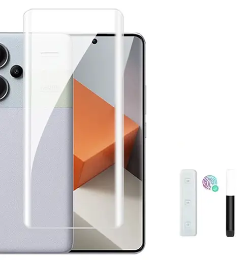 Защитное стекло DK для Xiaomi Redmi Note 13 Pro+ UV Curved 017496 clear 2 шт. - фото 3